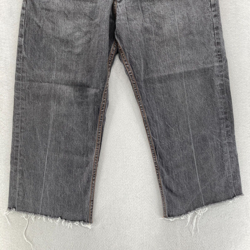 Vintage Rocawear Cropped Jeans Mens 36 Gray Denim Original Fit Baggy Loose Y2K - Picture 4 of 13